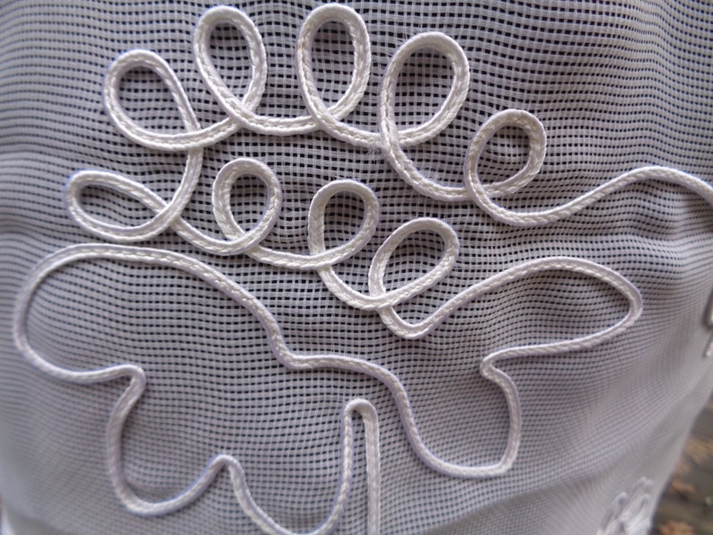 44 Wide Vintage Tape Lace Victorian Wedding Bridal Lace Curtain Drapery Antique Style Lace White Lace Trim Made In France Alencon 0 Jm16 Visual Arts Craft Supplies Tools Kromasol Com