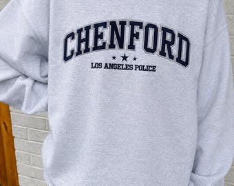 Embroidered Chenford Sweatshirt ,The Ruukie Sweatshirt, LA Police Sweatshirt