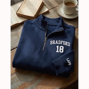 Personalized Bradford18 Quarter Zip Sweatshirt, Tim Bradford Movie Shirt