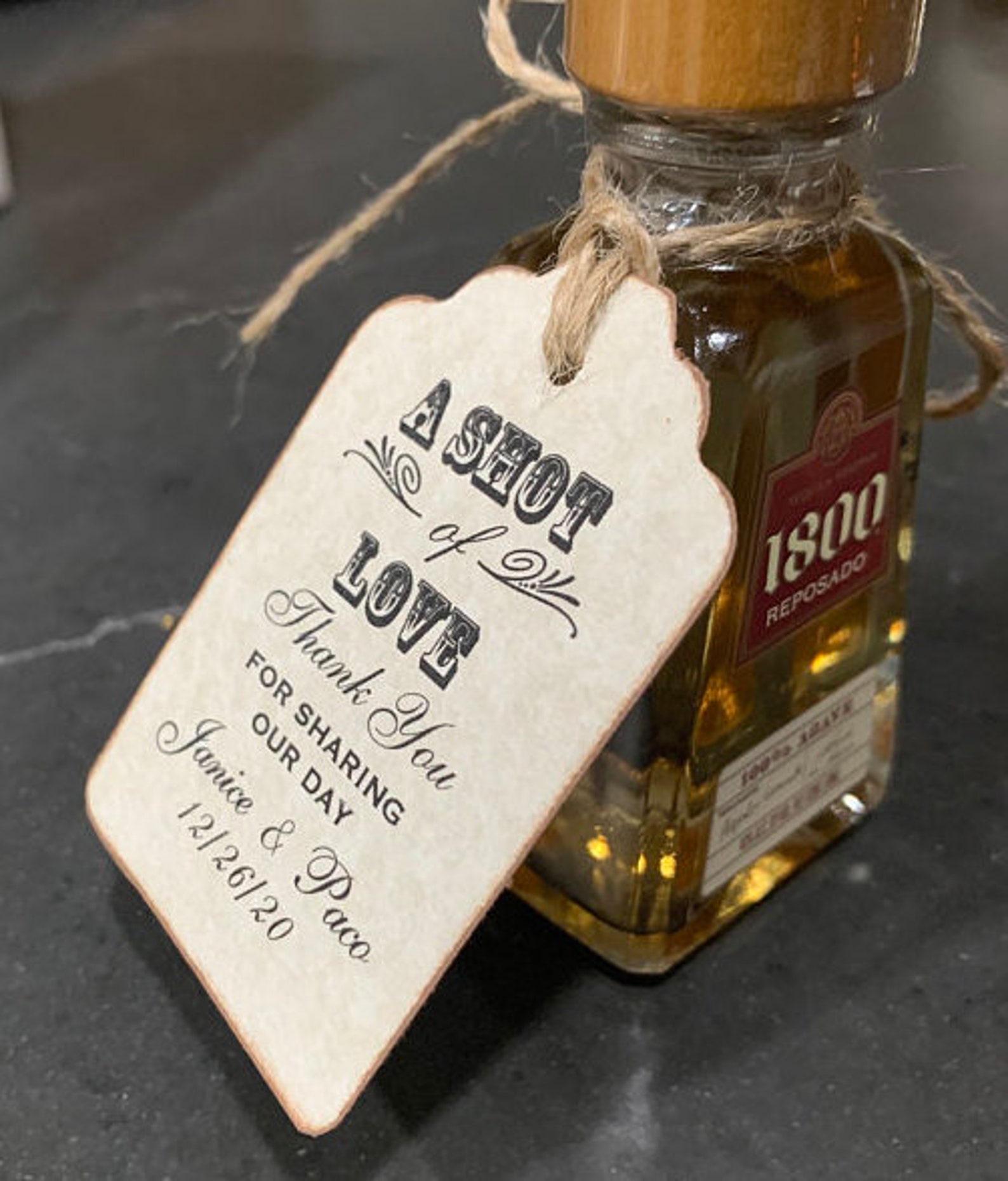 Mini Liquor Bottle Wedding Favor Tags Bridal Shower Etsy