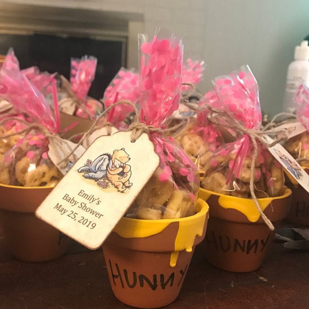 Classic Winnie the Pooh Baby Shower Tags Personalized Thank You Baby Christening Birthday Party
