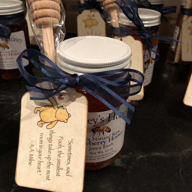 Winnie the Pooh Baby Shower Party Favor Tags Baby Christening Etsy