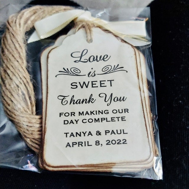 Personalized Love Is Sweet Tags