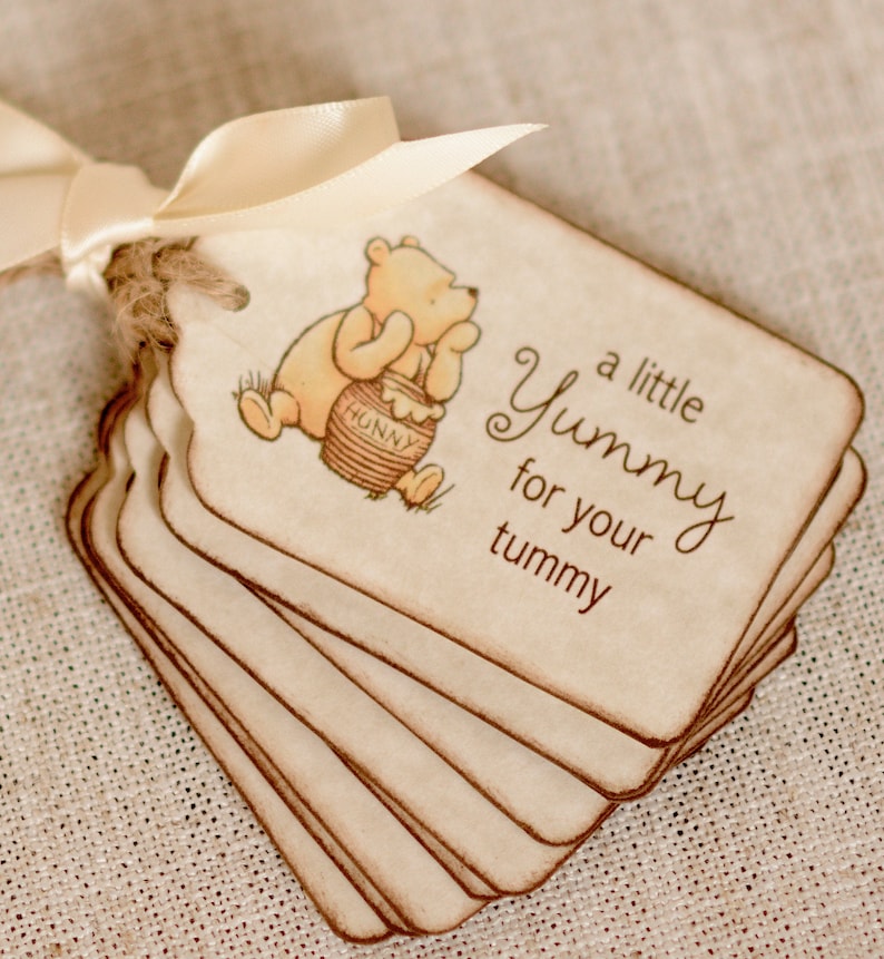 Winnie the Pooh Baby Shower Favor A Little Yummy for Your Etsy