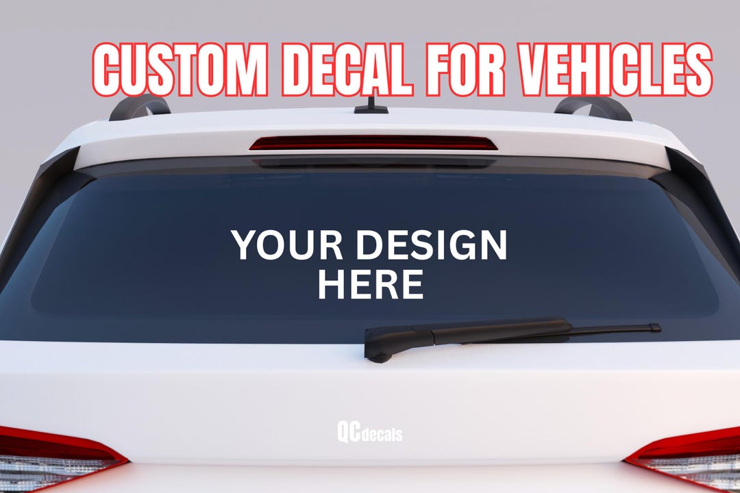 Window Car Sticker Custom Vehicle Decals Personal or Commercial Design Logo for Business ...