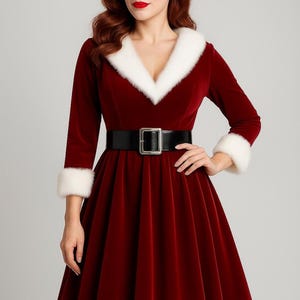 Christmas Fur Dress - Etsy