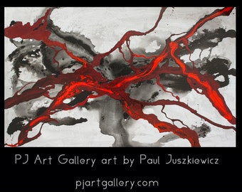 Enormous 6 ft abstract Knife "All In" by Paul Juszkiewicz 74"x 48" READY TO SHIP - Free Shipping