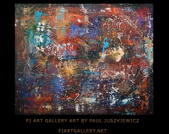 Genessis abstract by Paul Juszkiewicz 50"x40" Deep Texture