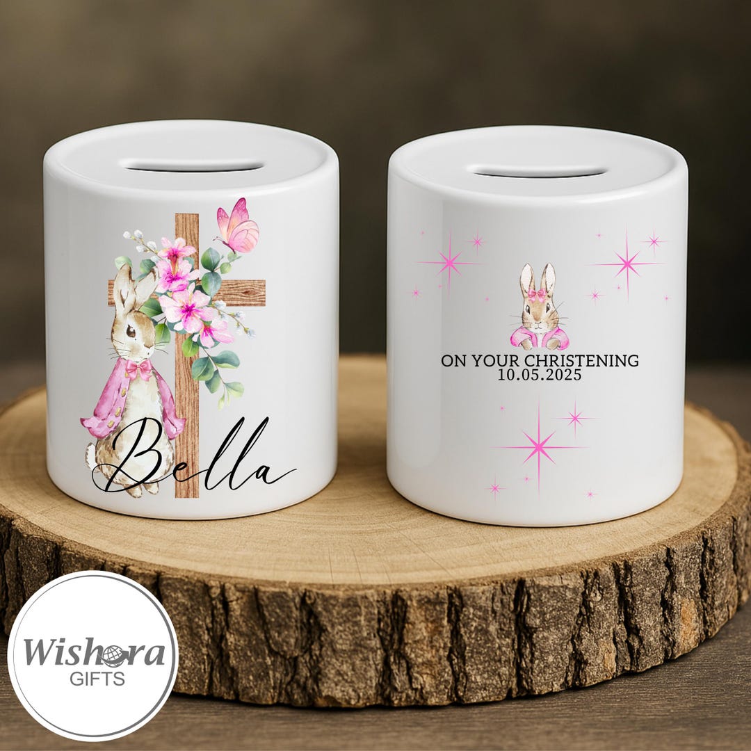 Personalized Money Box Special Keepsake for Christening or Newborn — free download