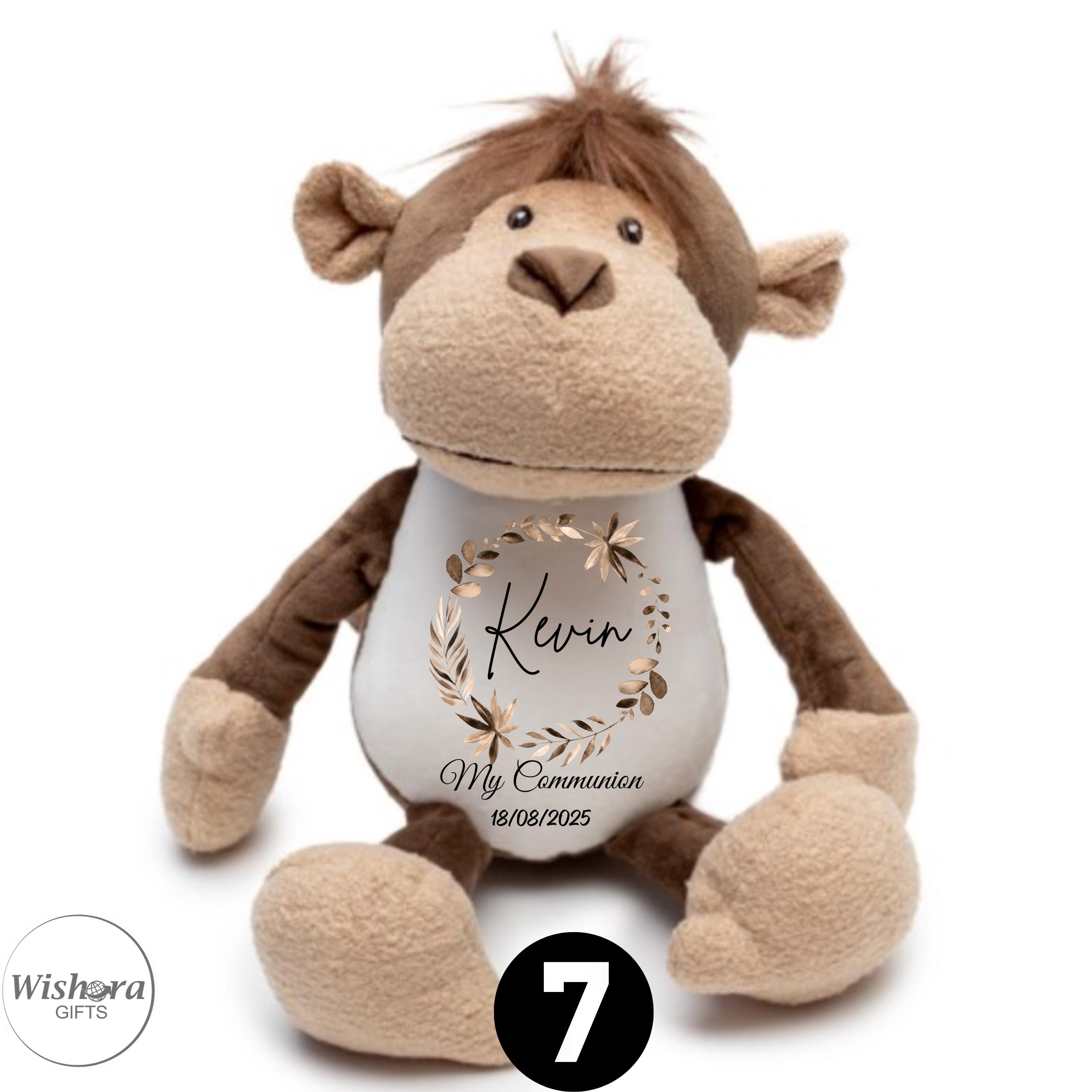 Personalized Plush Animal – Communion or Baptism Gift, Keepsake Toy - Etsy