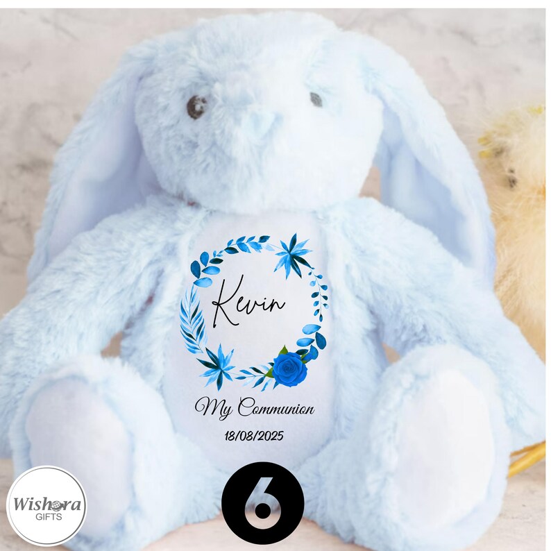 Personalized Plush Animal – Communion or Baptism Gift, Keepsake Toy - Etsy