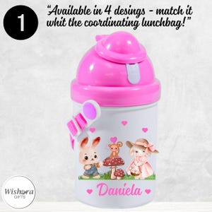 Set Unicornio Personalizado – Botella y Bolsa Térmica con Nombre | Vuelta al Cole | Sin BPA e Isotérmico