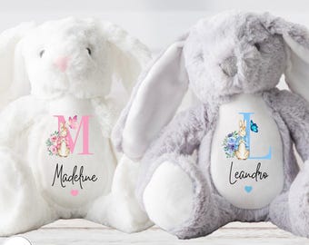 Personalized Plush Bunny – Newborn Gift, Baby Shower Keepsake
