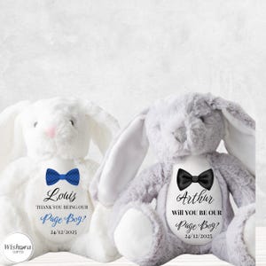 Personalisierte Geschenke für Blumenmädchen und Page Boy | Kuscheltiere, Ornamente und Taschen | Mit Name und Datum | Wishora Gifts