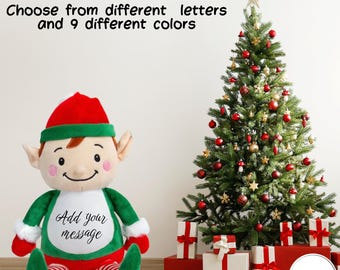 Personalized Christmas Elf Plush – Custom Name Elf -Toy-Xmas Gift Keepsake for Kids