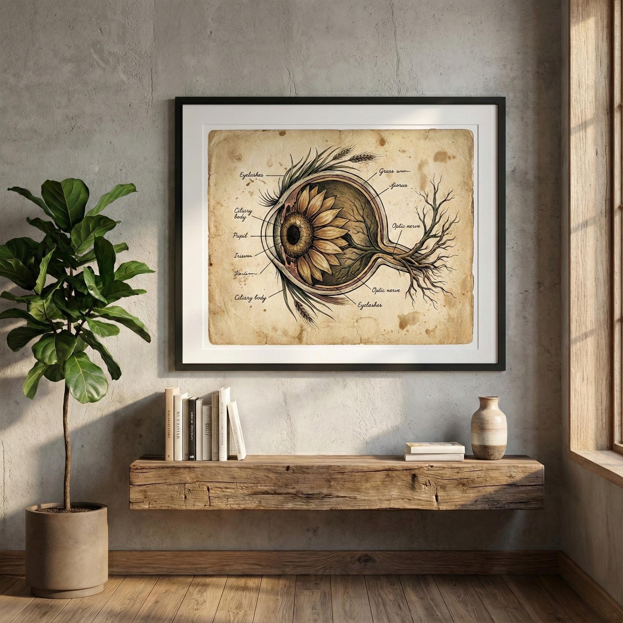 18 Vintage Floral Anatomy Wall Art Set Medical Prints Doctor Gift Nurse ...
