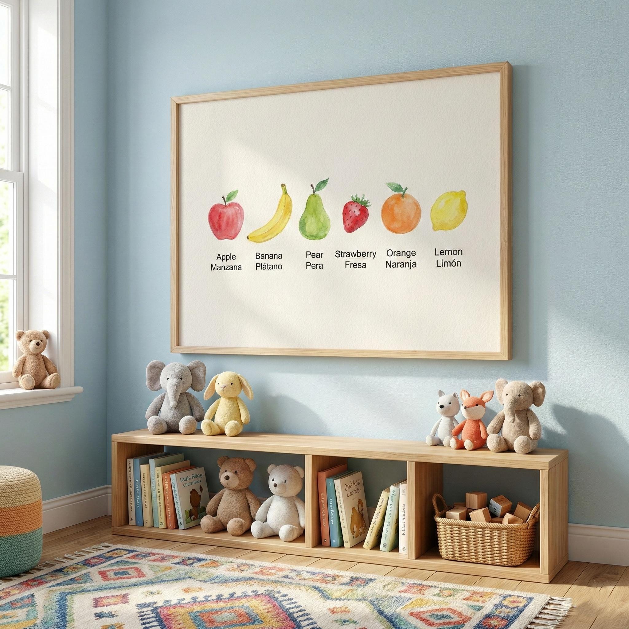 Bilingual Educational Posters Spanish English Montessori Classroom ...