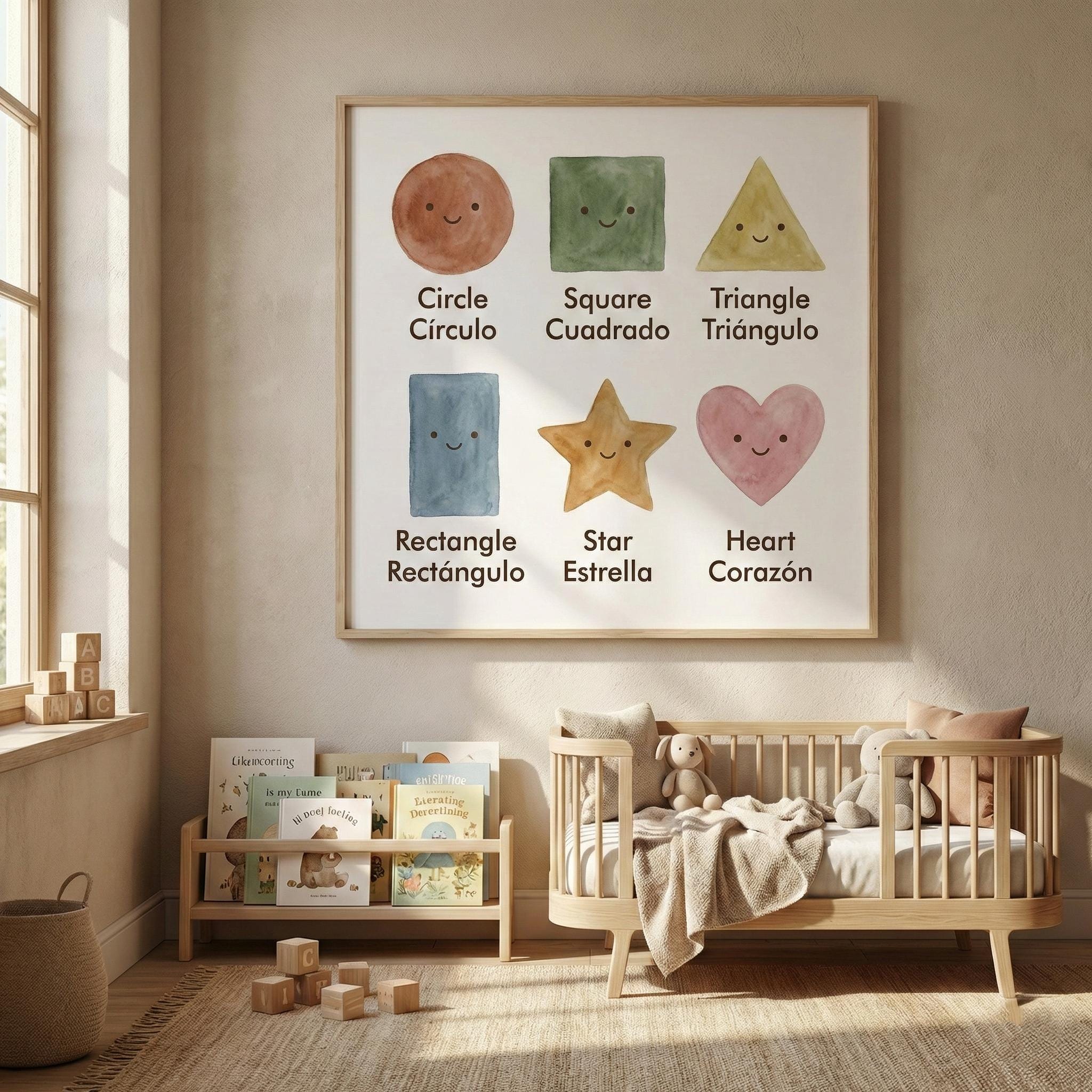 Bilingual Educational Posters Spanish English Montessori Classroom ...
