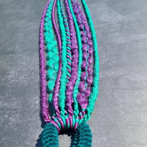 Dreadlock Hair Ties – Handmade Kanekalon Dread Scrunchies in Bright and Natural Colors | Boho Festival Hair Accessory
