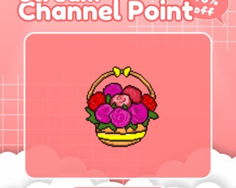 Flower Channel Point for Twitch, Twitch Channel Point, Channel Point Icon, Twitch Emotes, Channel Point, Channel Point Redeem, Cute icon