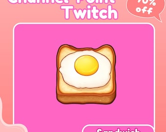Sandwich Channel Point, Twitch Channel Point, Channel Point Icon, Twitch Emotes, Channel Point, Channel Point Redeem, Cute icon