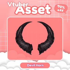 VTuber Stream Asset – Horn, PNG Stickers, Vtuber Items, Props & Decorations for OBS and PNGTuber