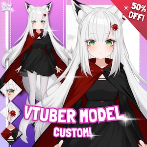Custom Vtuber Model Live2d Commission | Vtuber model | Live2d Vtuber Model | Pngtuber | Vtuber Asset | vtuber rigging | twitch