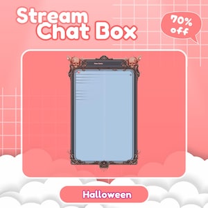 Halloween Chatbox, Cute Chat Box Streamers, Chat Box Overlay, Chat box widget, Stream Chatbox, Chatbox Frame, Stream Asset