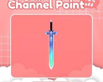 Sword Channel Point for Twitch, Twitch Channel Point, Channel Point Icon, Twitch Emotes, Channel Point, Channel Point Redeem, Cute icon