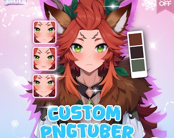 PNGtuber personalizzato, commissioni PNGtuber, PNGtuber, vtuber, PNGtuber per lo streaming, modello PNGTuber, PNGtuber per Twitch