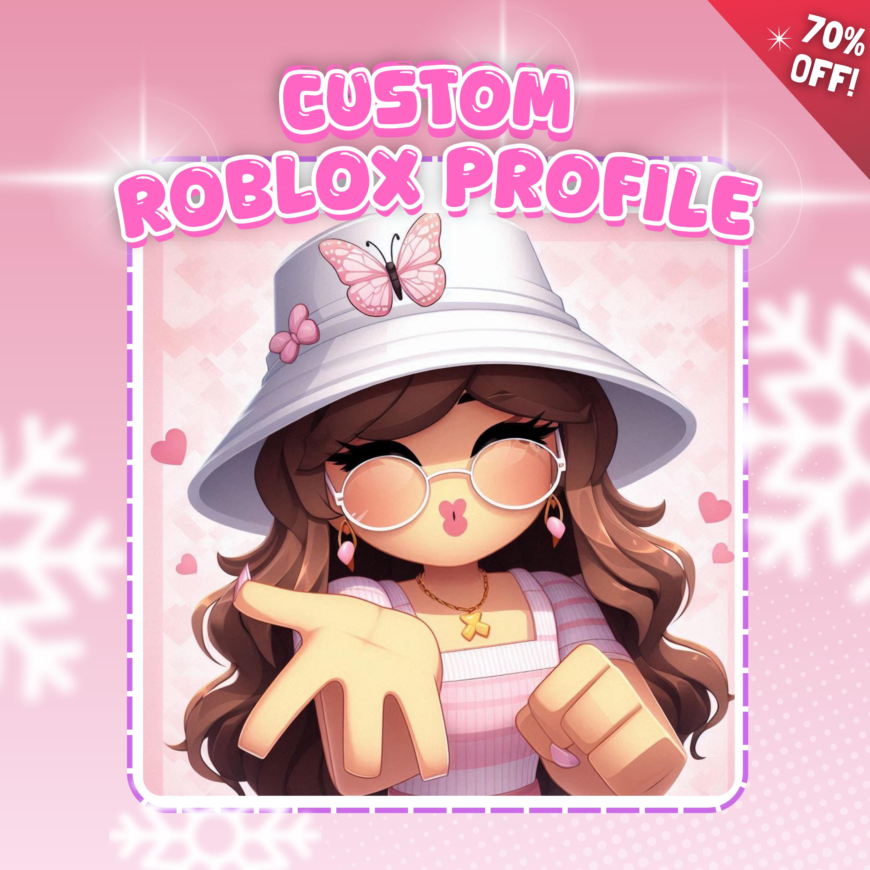 Roblox GFX Profile Picture, Personalized Roblox Character Drawing