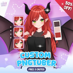 Benutzerdefinierter Pngtuber, Pngtuber Coupion, Pngtuber, vtuber, PNGtuber für Strom, PNGTuber Modell, twitch pngtuber