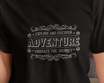 Wanderlust Travel Tee Explore and Discover Adventure Shirt, Outdoor Enthusiast Gift, Explore Life Graphic Tee, comfort collor shirt