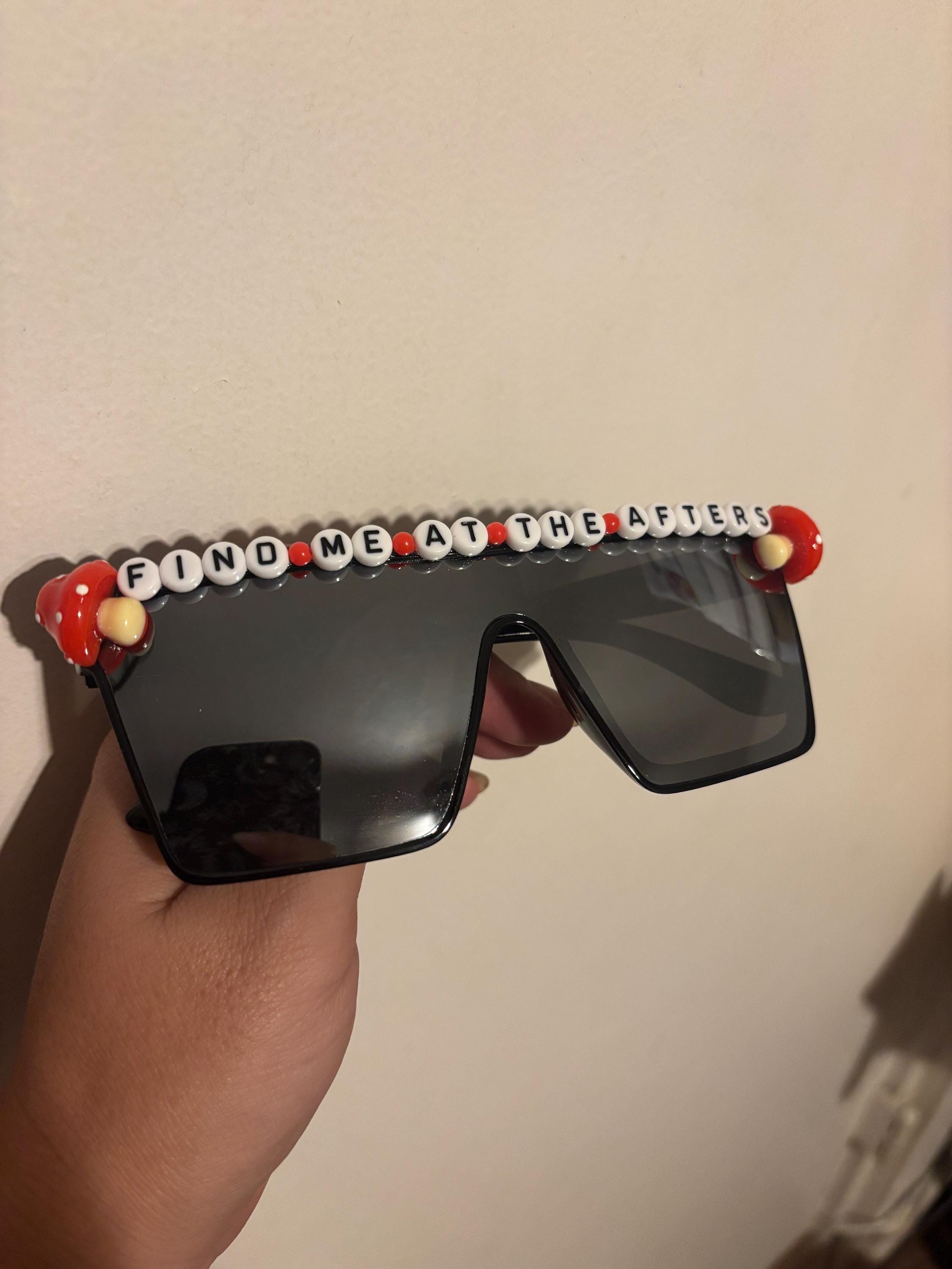 Custom PERSONALIZED Mirrored Rave Glasses Festival Party Afters Side ...