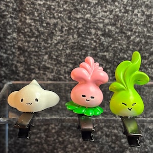Rave Sprout Hair Clips: Garden Theme, Festival Accessories - 8pcs