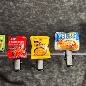 Ramen Sprout Hair Clips - Korean Rave Accessories 6pcs Rave Sprouts