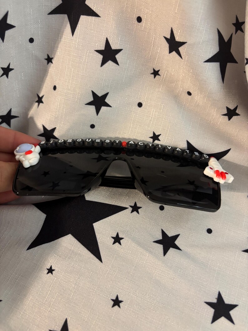 Custom Mirrored Rave Glasses Festival Party Afters Side Quest One of a ...