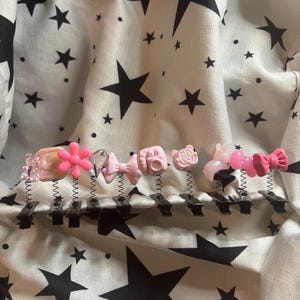 Rave Sprout Kawaii bear star bows sprouts hat clips festival accessories rave sprouts PLUR rave accessories trinkets rave wear rave outfit