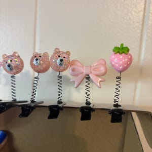 Rave Sprout Kawaii bear star bows sprouts hat clips festival accessories rave sprouts PLUR rave accessories trinkets rave wear rave outfit