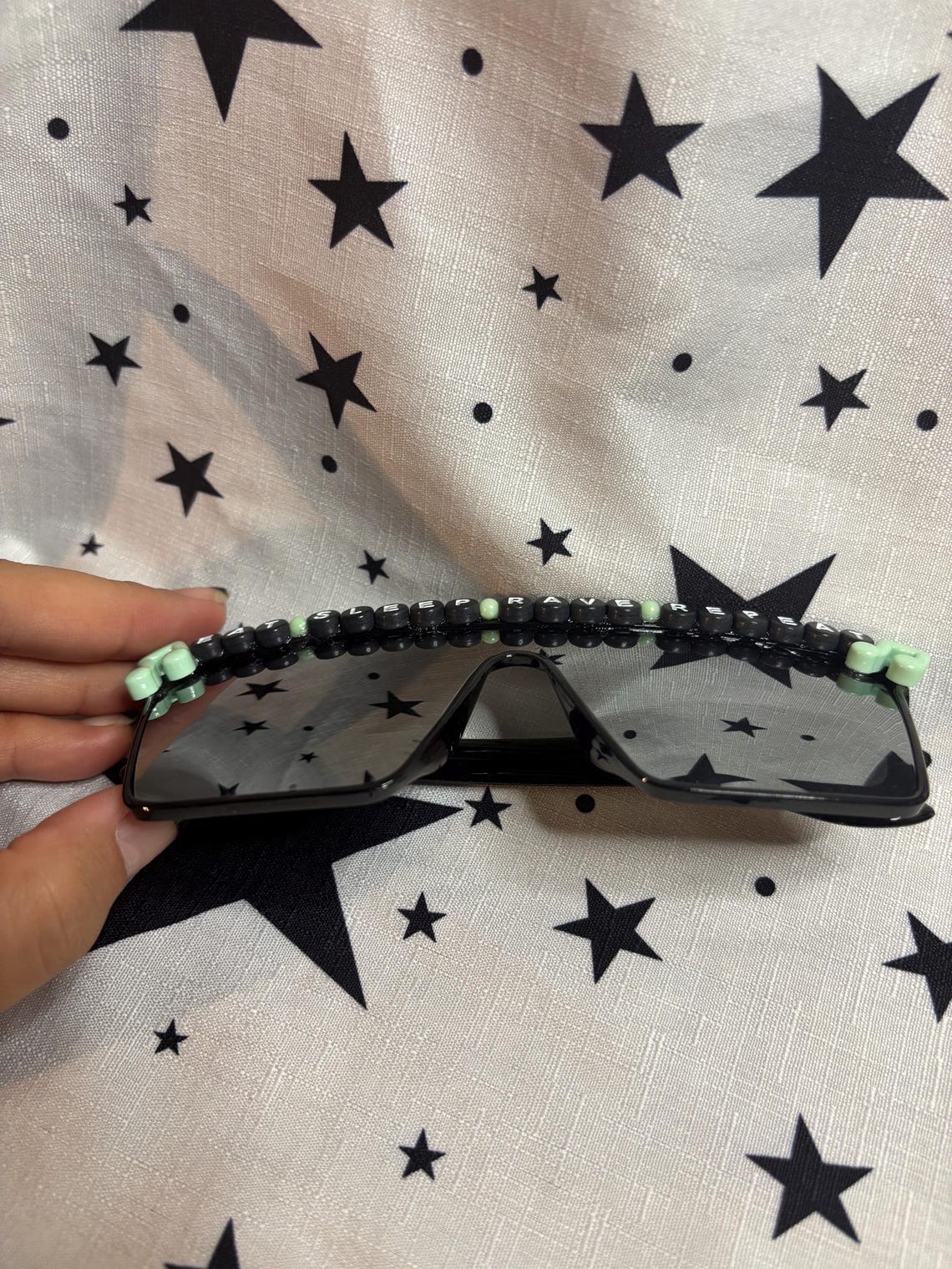 Custom Mirrored Rave Glasses Festival Party Afters Side Quest One of a ...