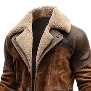 Plush Collar Winter Jacket For Men Men's Vintage Western Suede