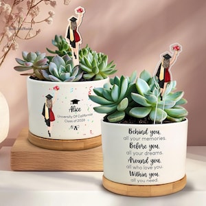 Graduation Plant Pot, Graduation Gift for Her, Daughter College Graduation, PHD Grad Gift, Masters Degree Gift, Senior Gift, Class Of 2026