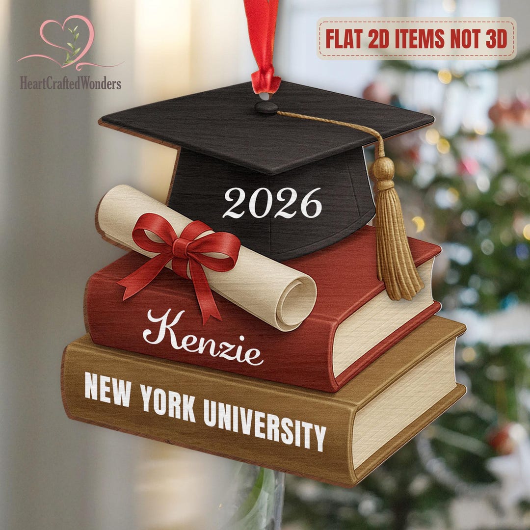 Class of 2026 Graduation Ornament, Custom High School Graduation Gift ...