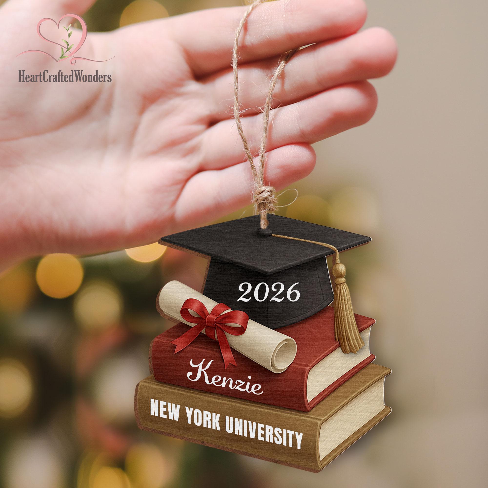 Class of 2026 Graduation Ornament, Custom High School Graduation Gift ...