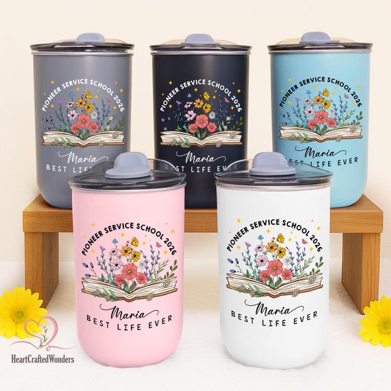 Custom Pioneer School Tumbler, JW Pioneer School Gift, Pioneer JW Gift, Pioneer School 2026 Gift, JW Gift Tumbler, Best Life Ever Gift Cup