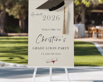 Class of 2026 Graduation Welcome Sign, Graduation Party Welcome Sign, Graduation Welcome Board