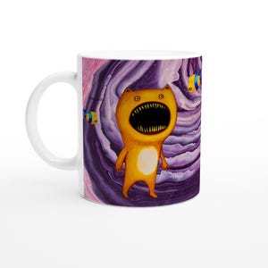 FUNNY original art colourful fantasy MONSTER 11oz Ceramic coffee Mug