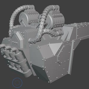 Leman Russ Tank Engine Extension - 28mm (updated 2 options)