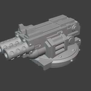 3d printed Tank cupola upgrade - double heavy bolter