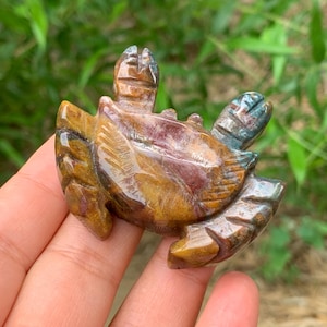 2.3&#39;&#39;+ Natural ocean jasper quartz,quartz crystal,hand carved,Crystal Crab,Crab skull,Home Decoration Crystal Gifts 1PC